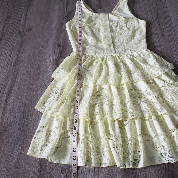 Le Chateau Ruffle Tiered Lace Dress - Picture 8 of 10